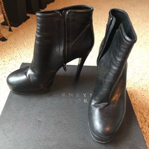 Black Barney’s booties, size 9.